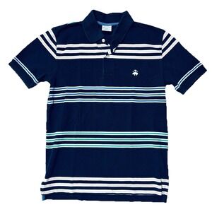 Brooks Brothers Mens Polo Shirt Size S 346 Striped Slim Preppy Pique 100% Cotton